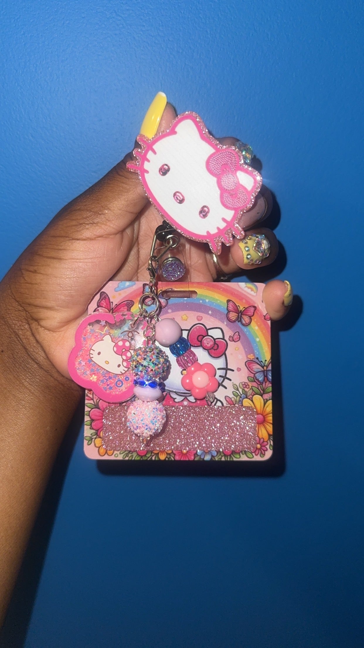 Kitty rainbow badge buddy set