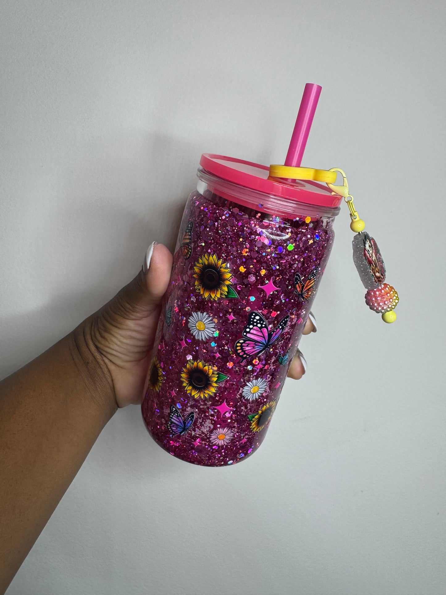 Sunflower Betty (slow flow glitter cup)