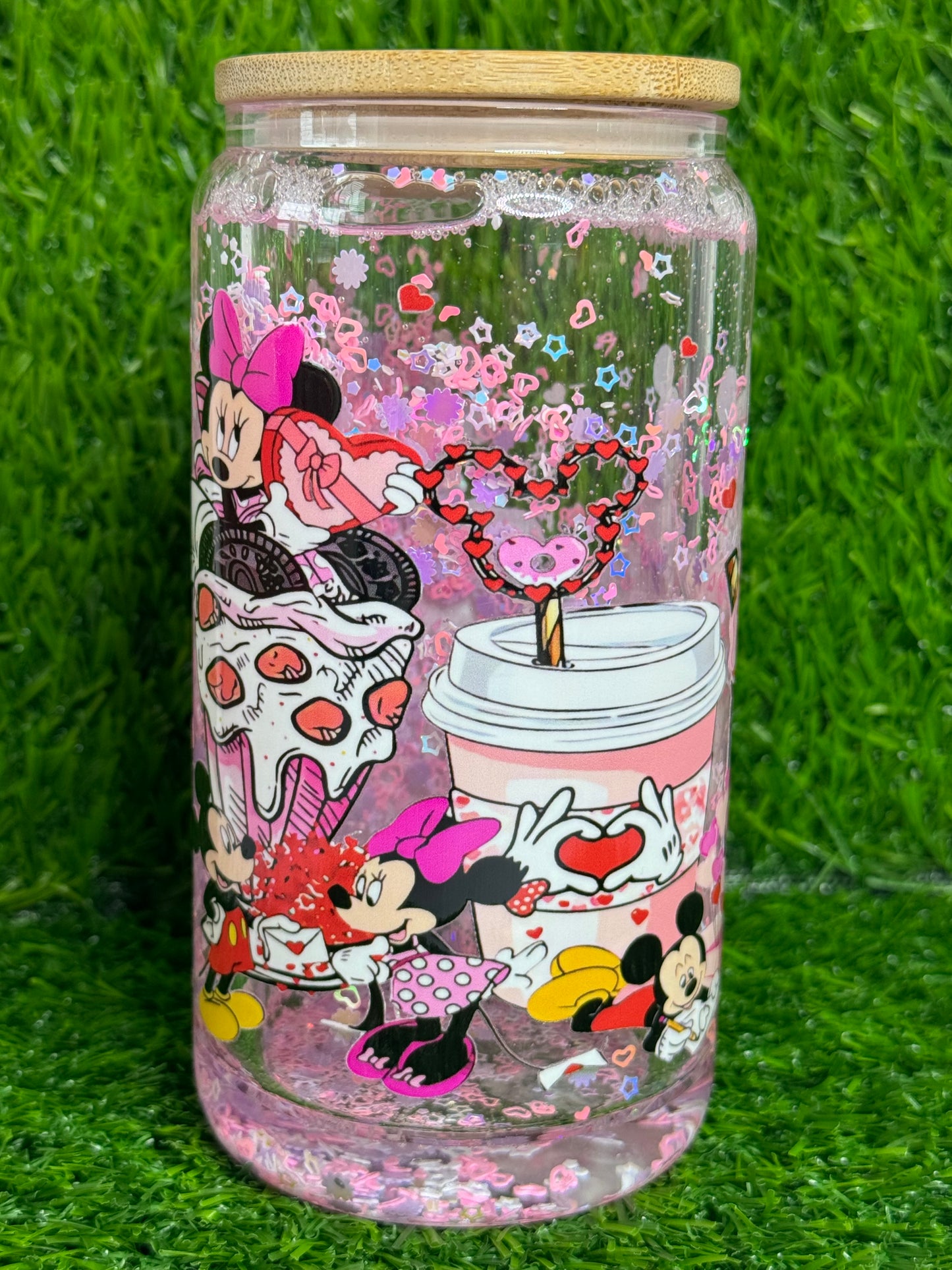 Mouses & hearts Snowglobe cup- fast flow