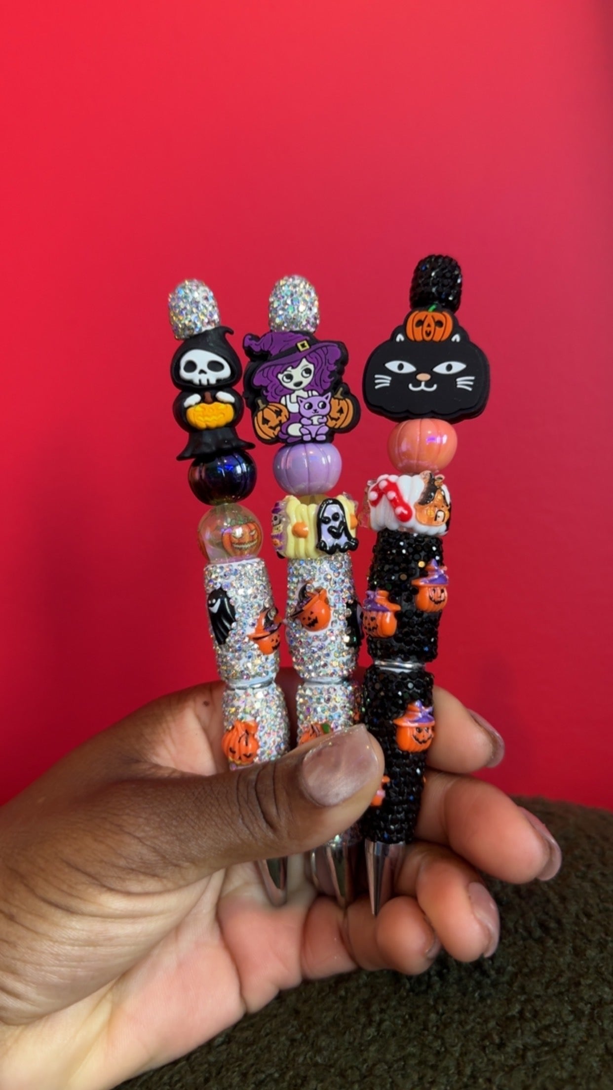 Halloween bling pens