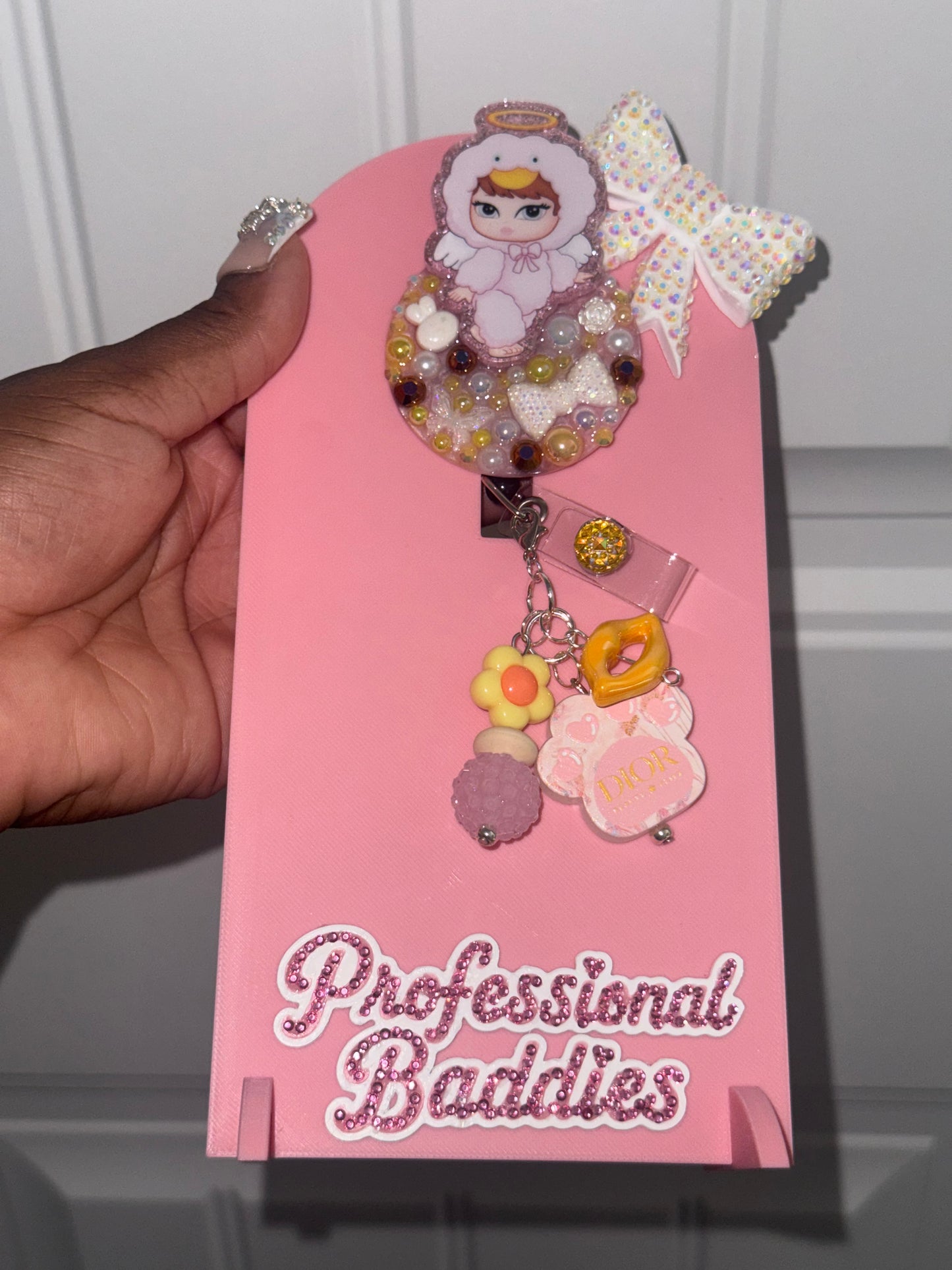 Angel brat baby boujee junk badge reel