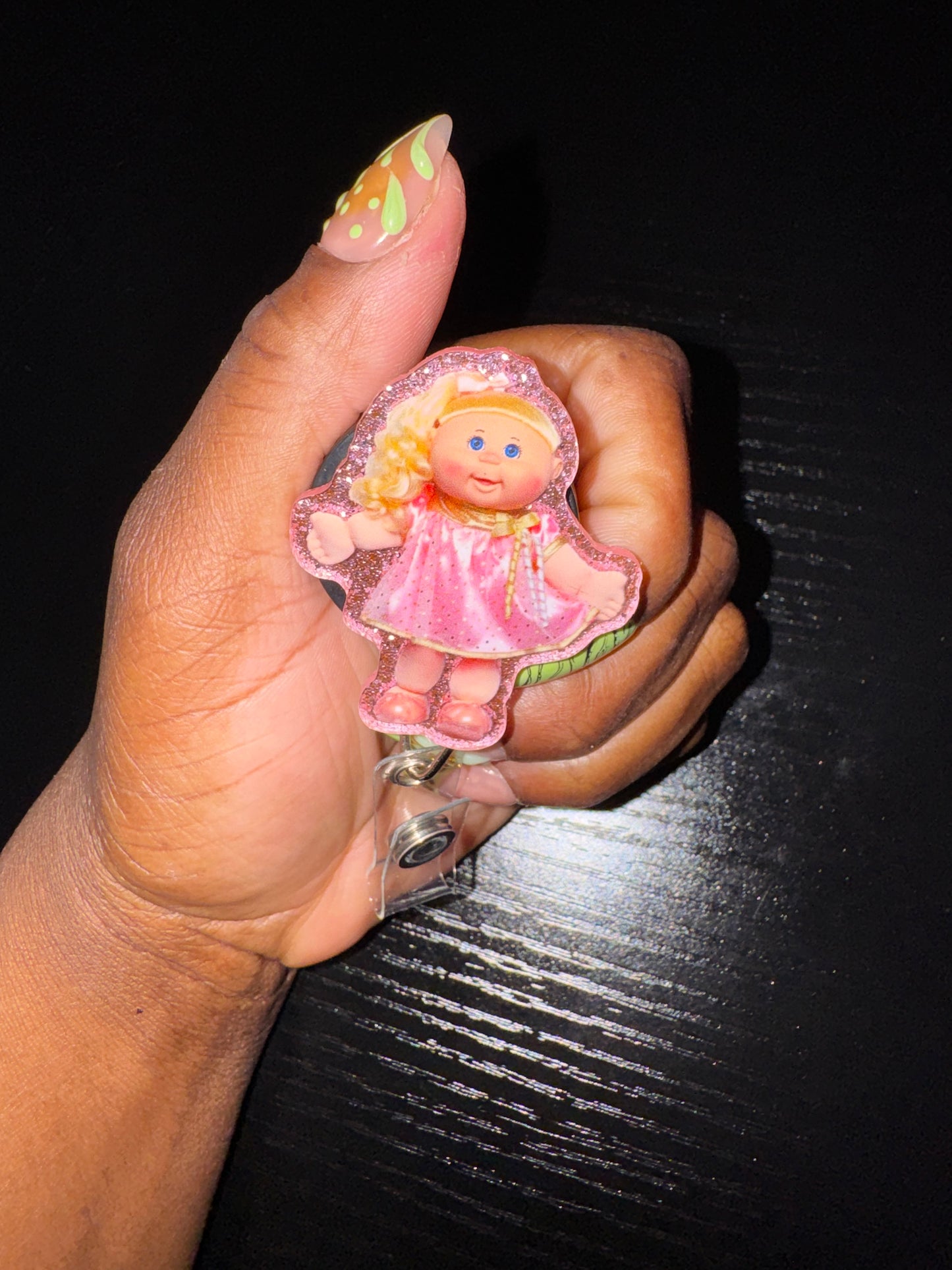Pink dress cabbage doll