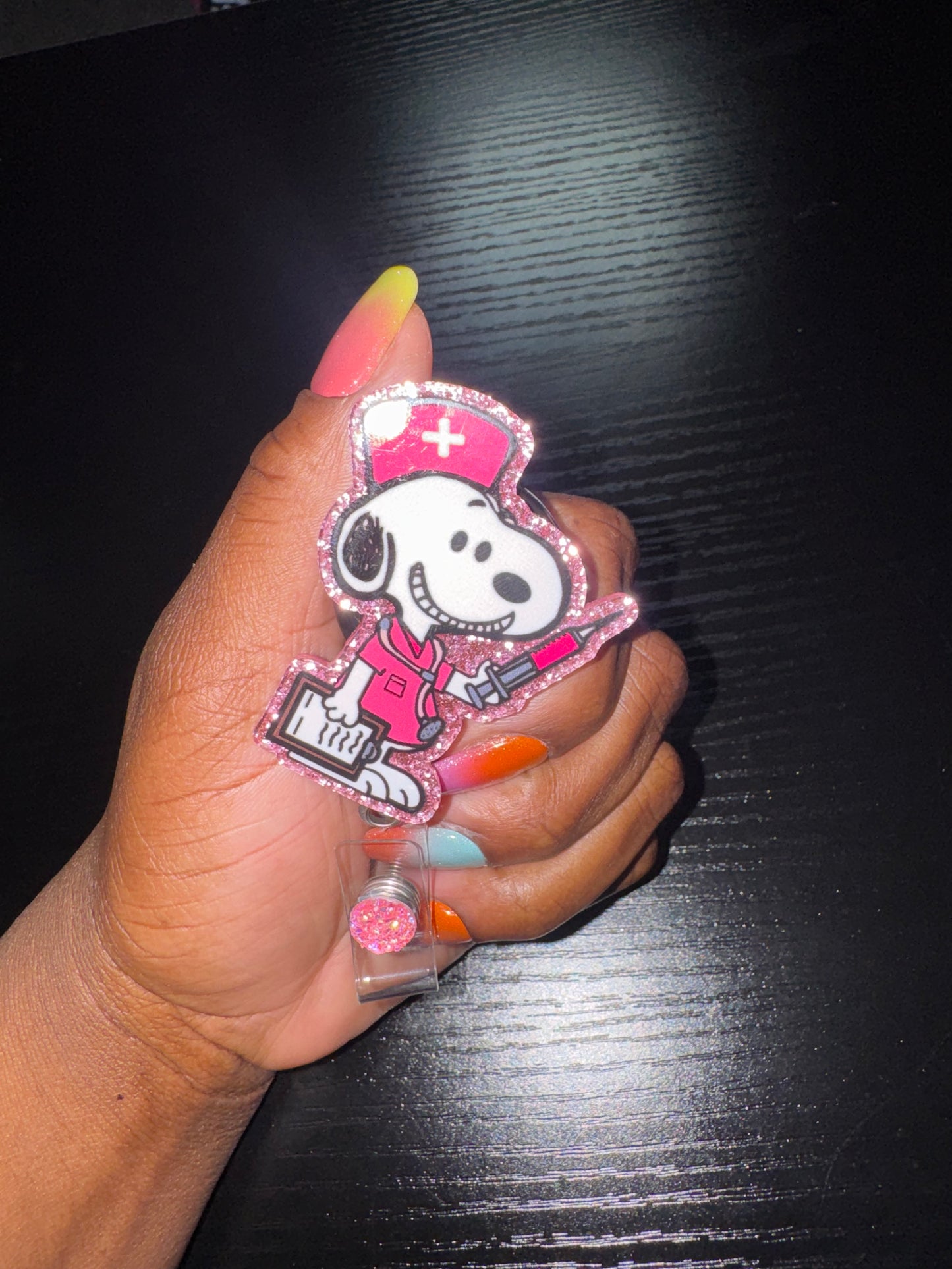 Pink Snoopy nurse