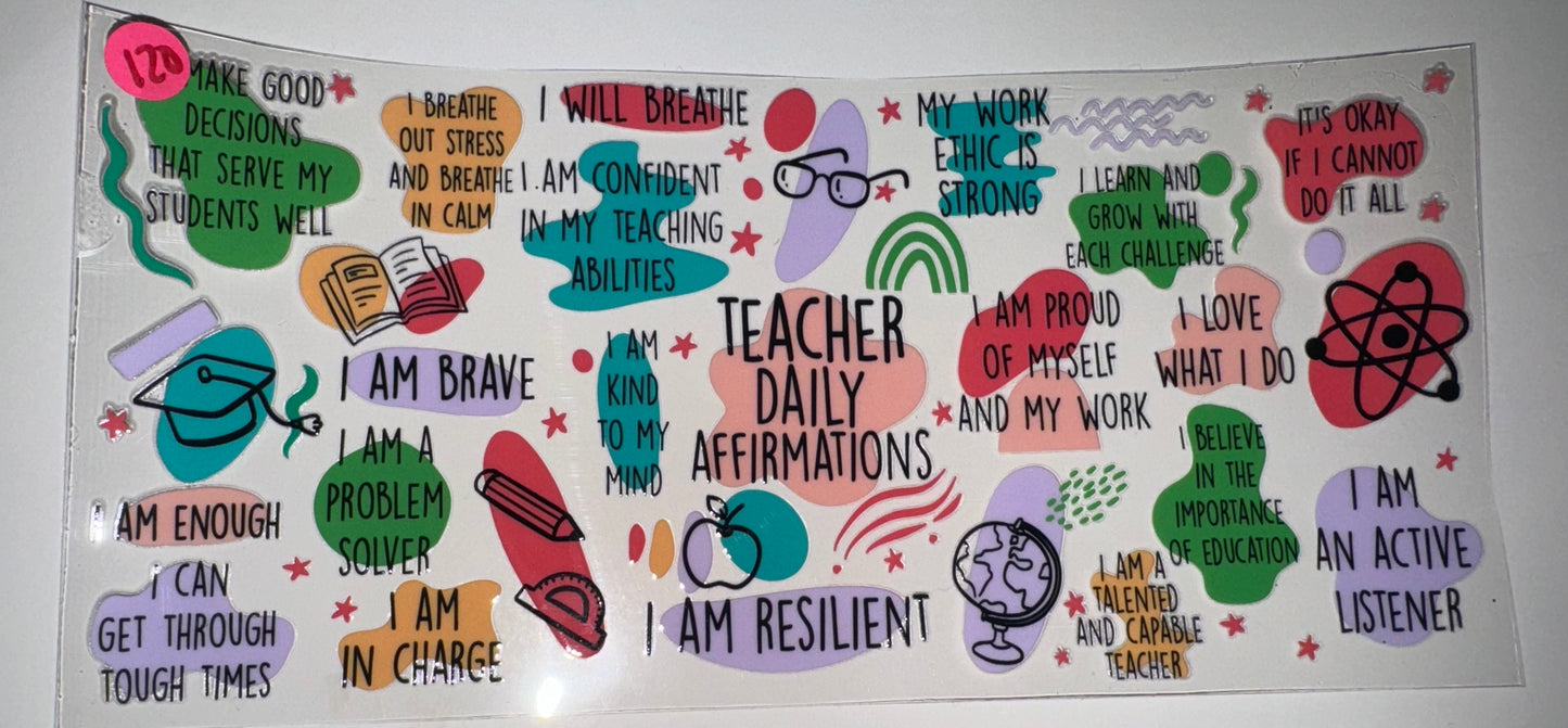 Teacher daily affirmations