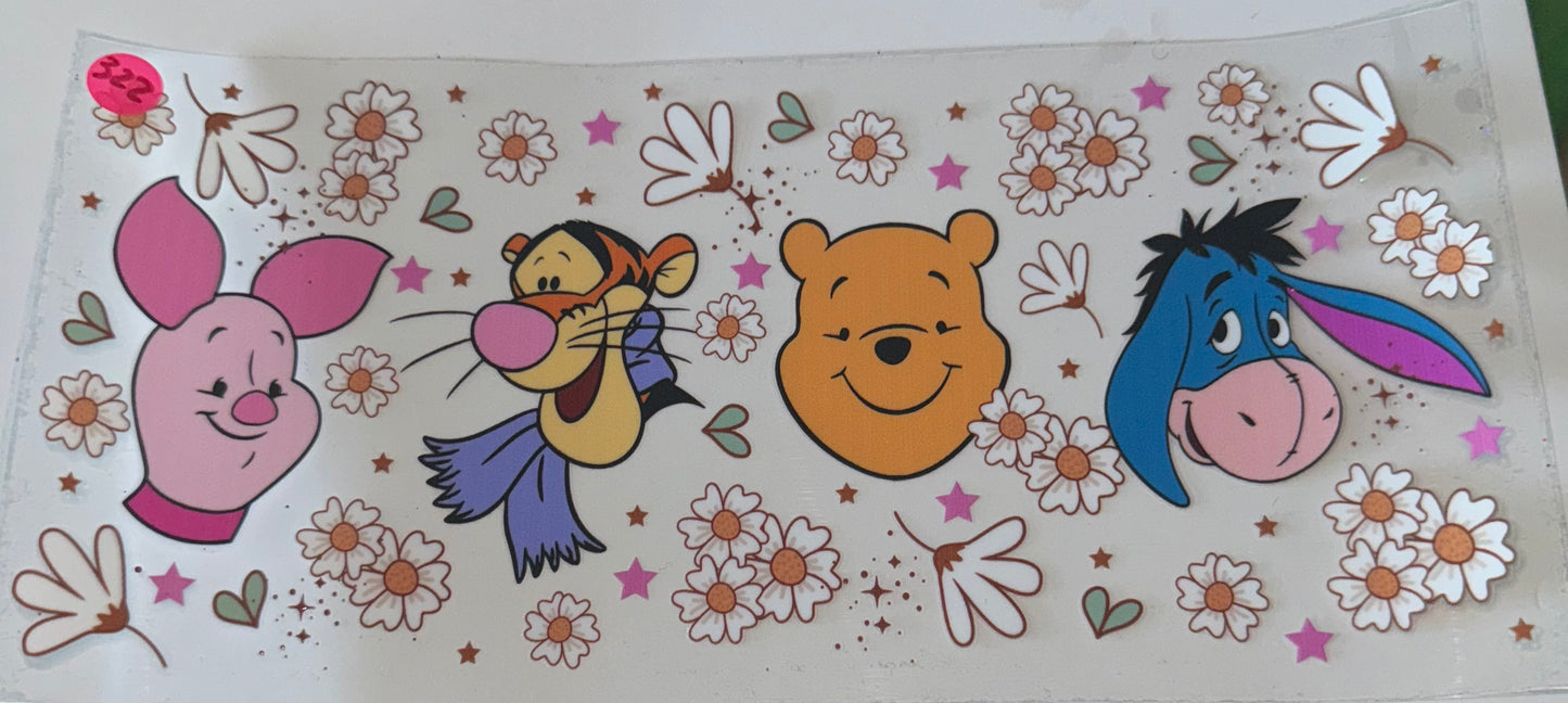 Floral Pooh friends