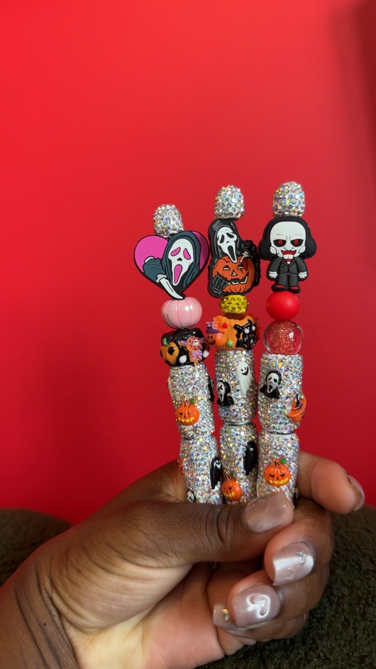 Spooky bling pens