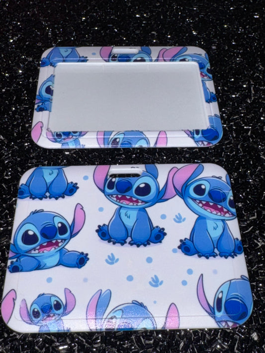 Cute alien Horizontal ID holder