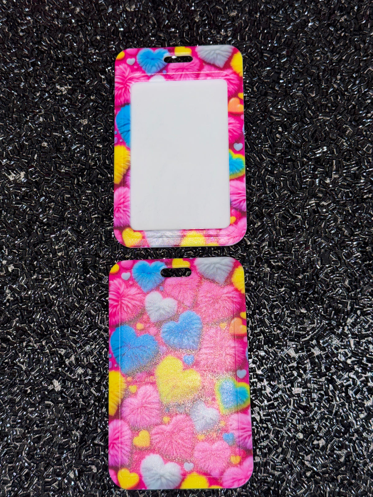 Hearts Vertical ID Holder