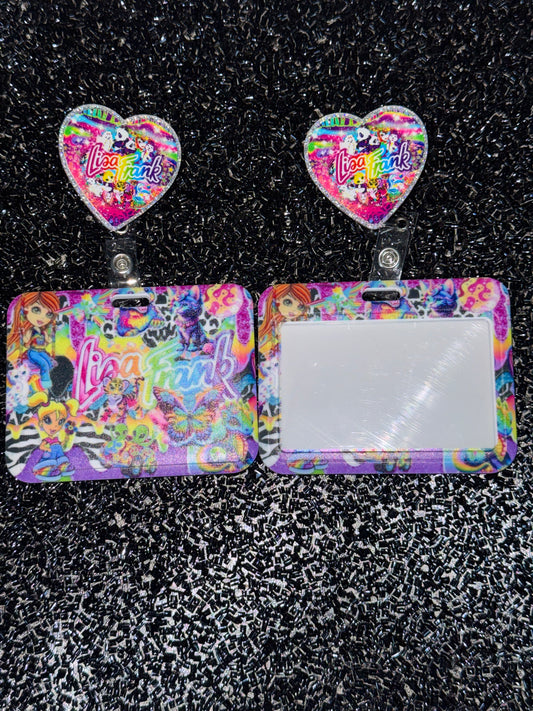 Lisa F Horizontal ID Holder w/ badge reel