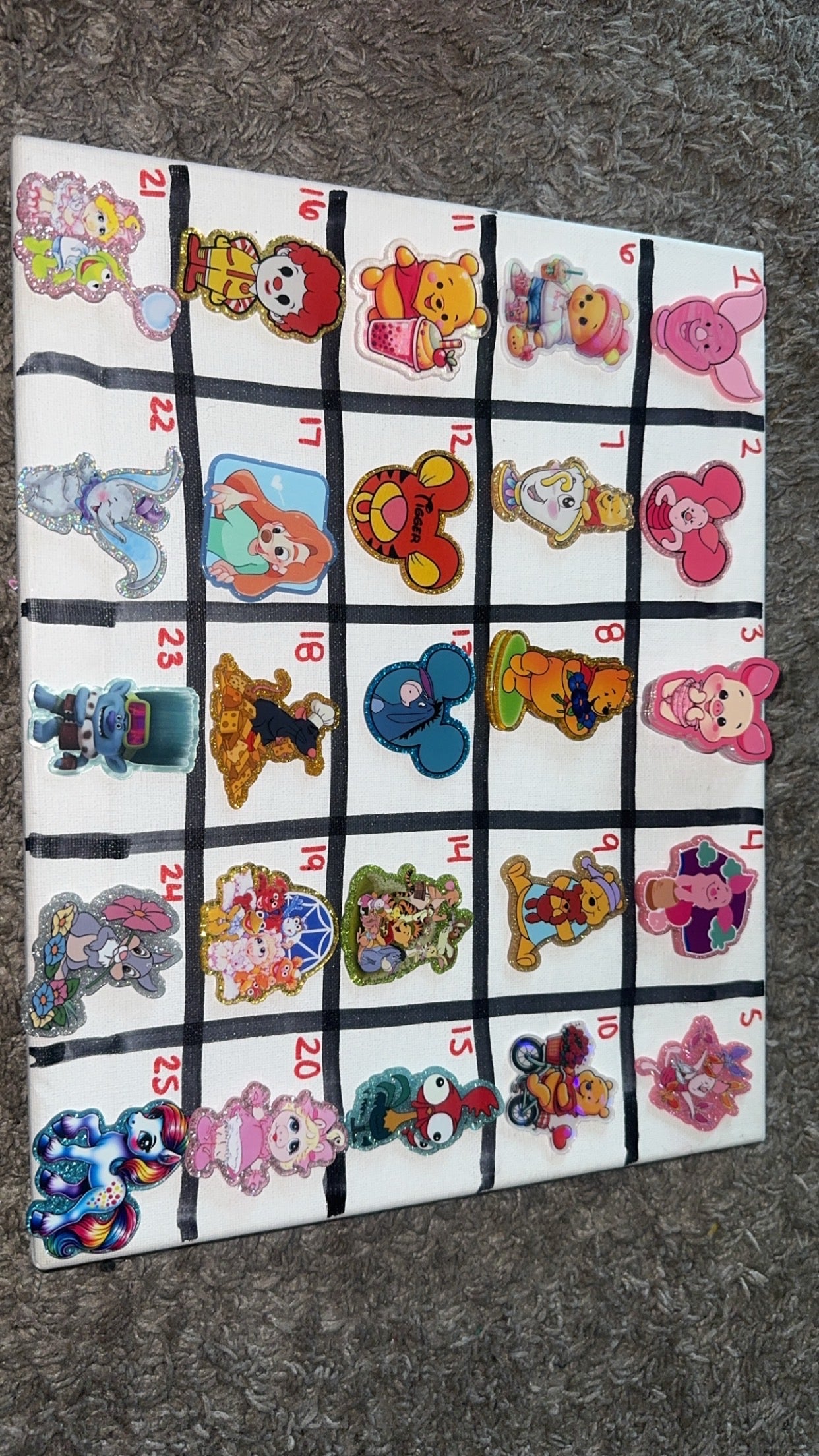 Character acrylics