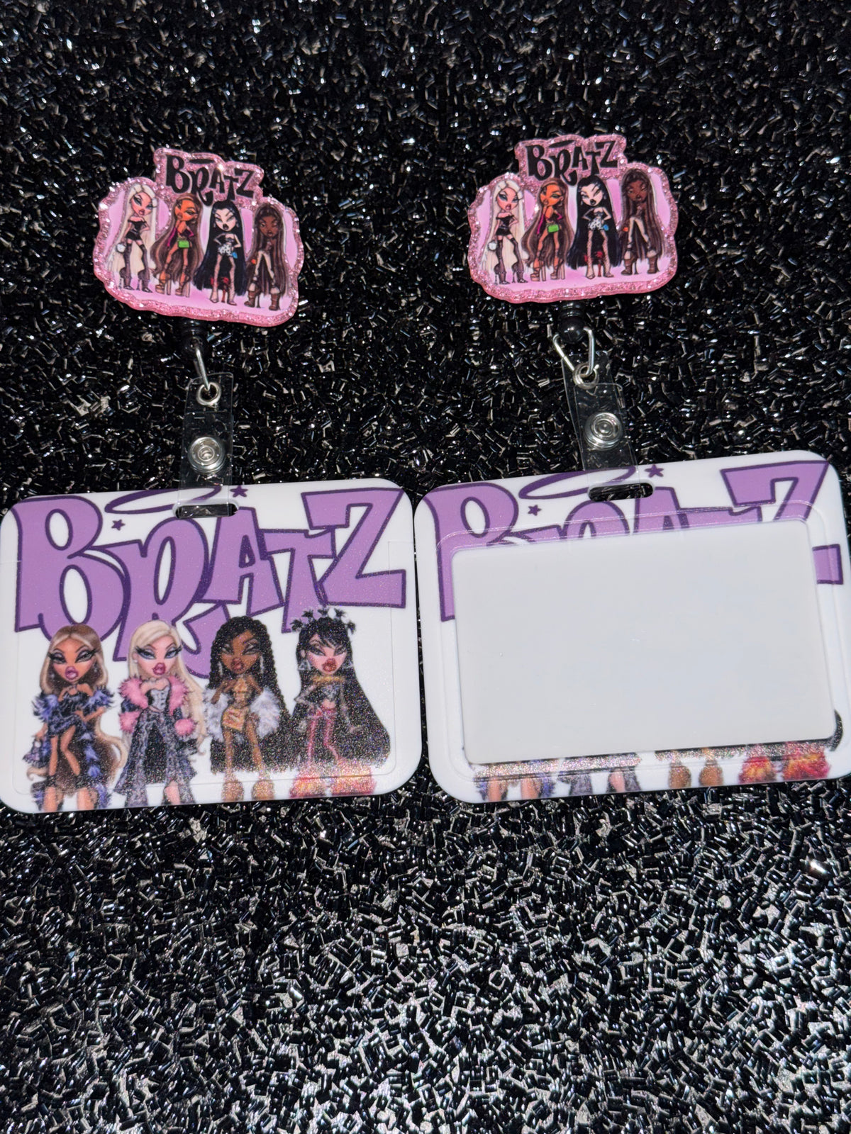Bratz girlies Horizontal ID Holder w/ badge reel