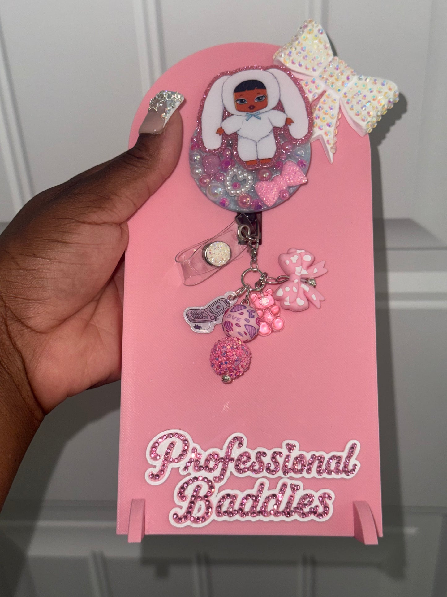 Bunny brat boujee junk badge reel