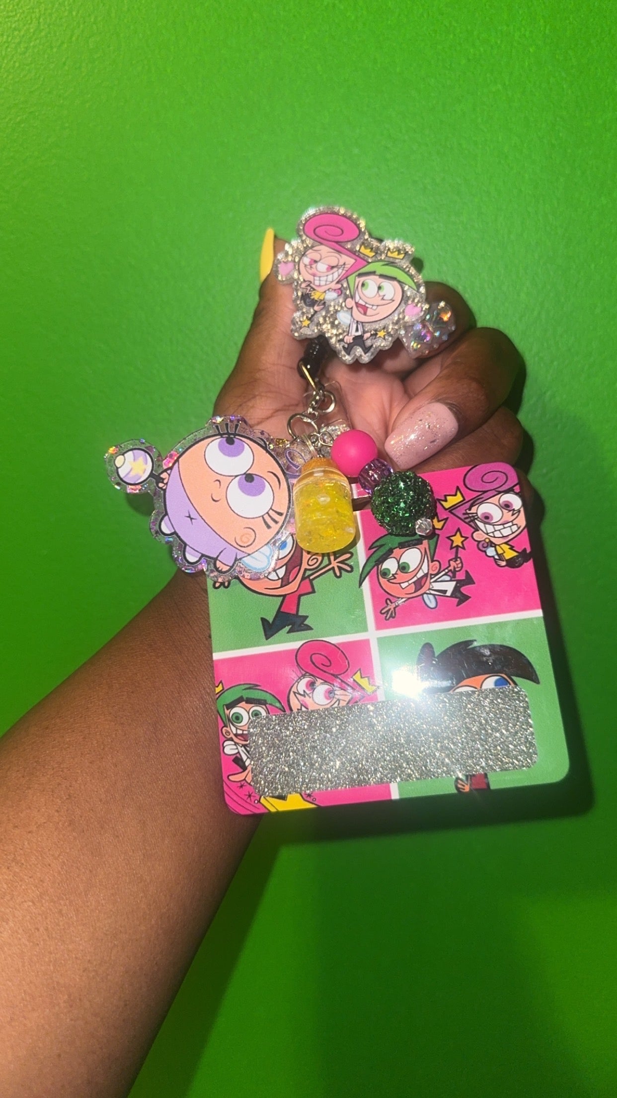 Odd parents badge buddy set