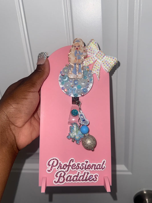 Blonde hair brat boujee junk badge reel
