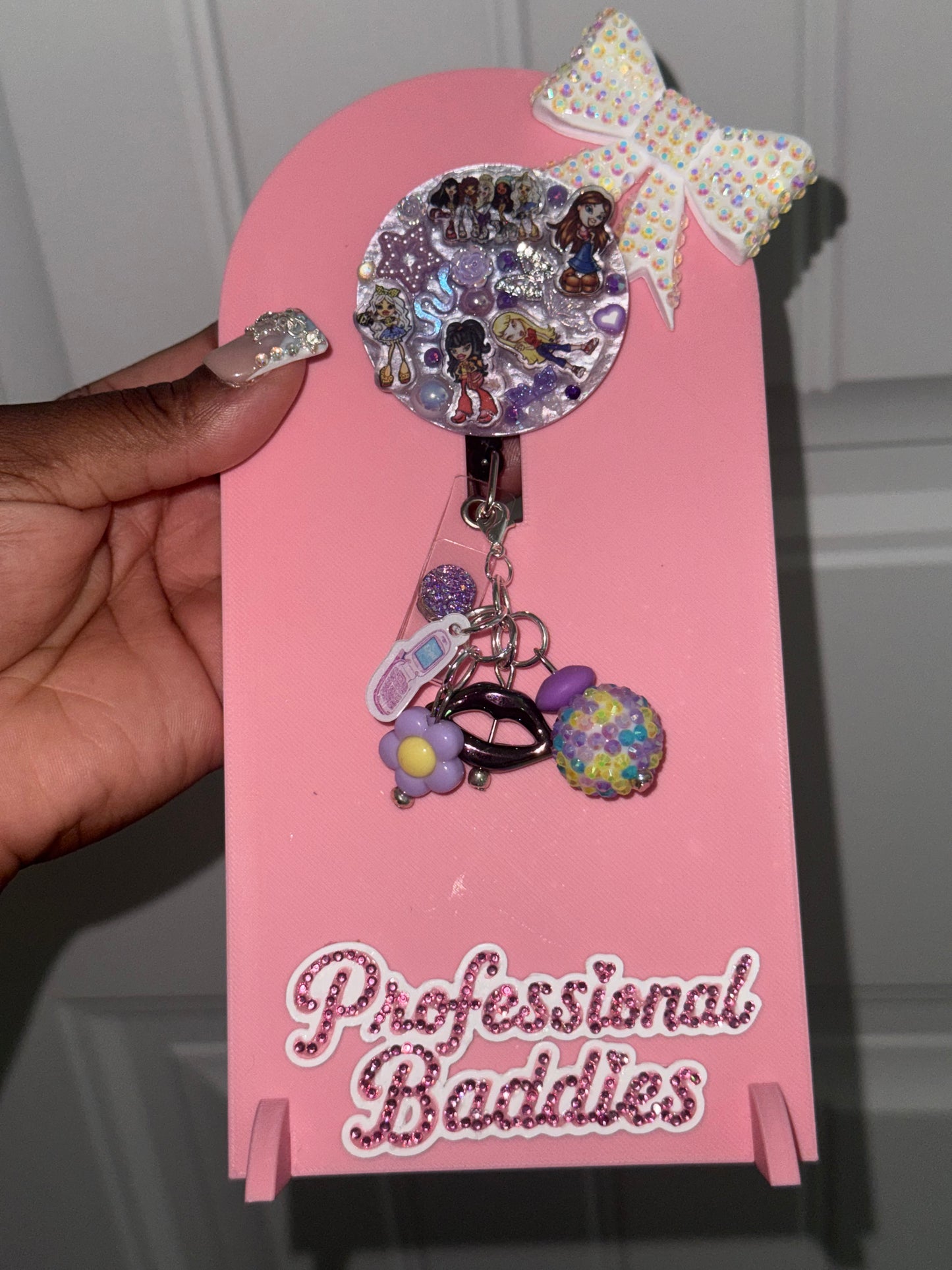Fashion gals boujee junk badge reel