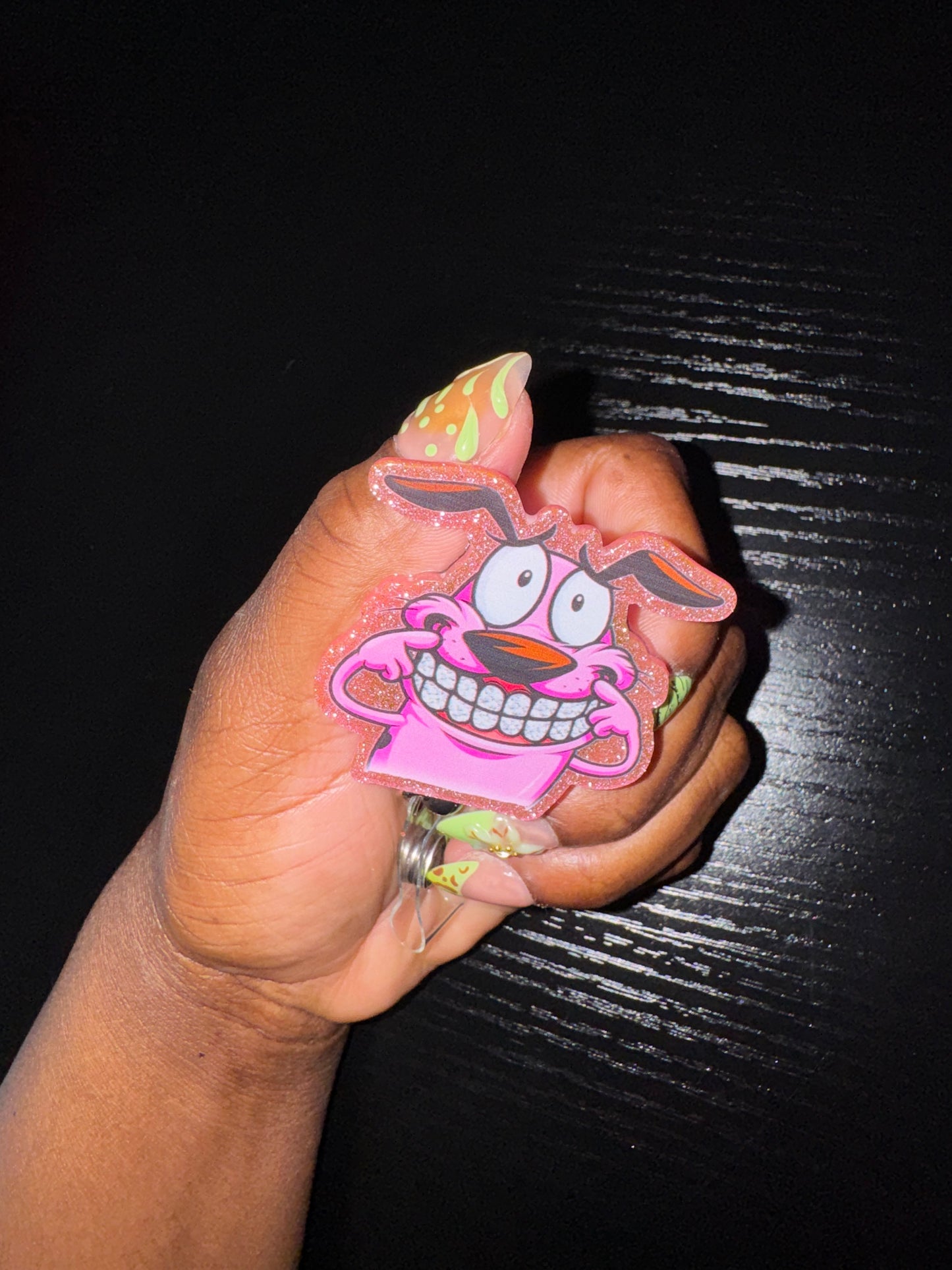 Pink dog grillz