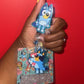 Blue dog badge buddy set