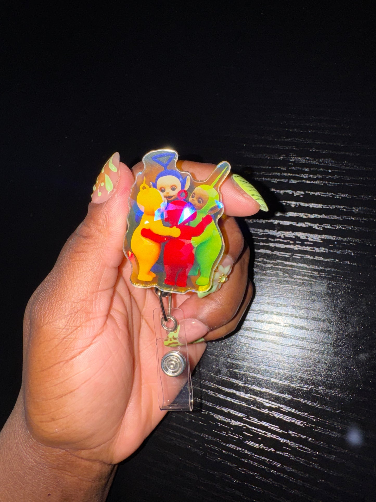 Teletubbies hugging