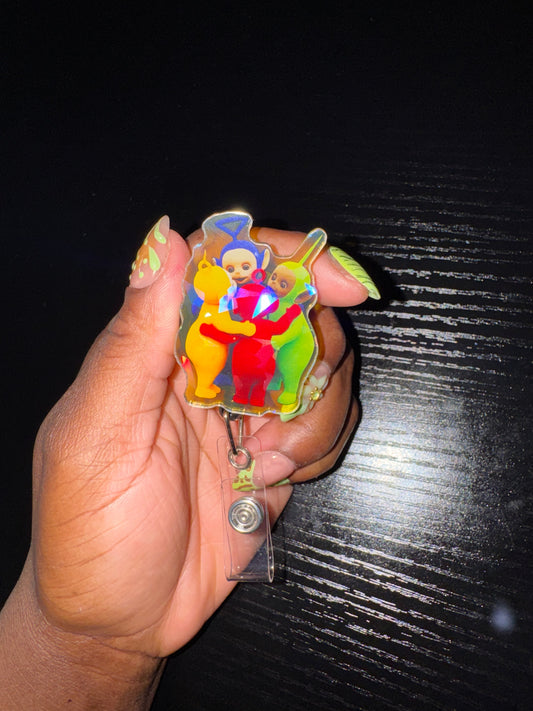 Teletubbies hugging