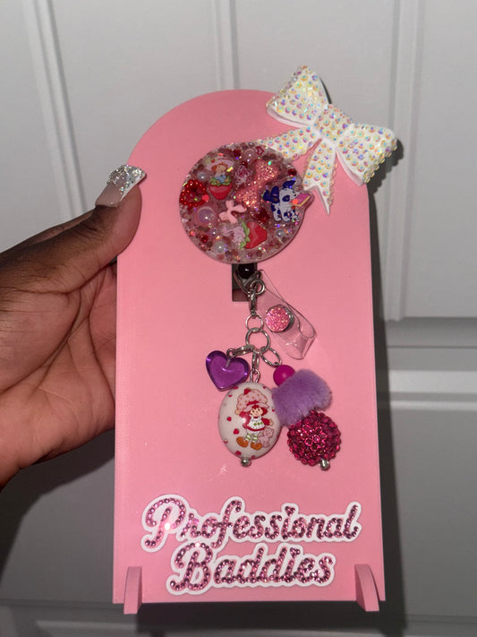 Strawberry girl boujee junk badge reel