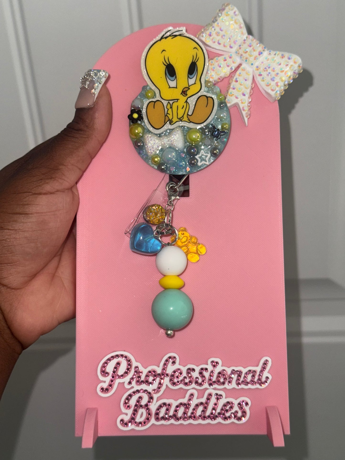 Yellow bird boujee junk badge reel