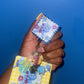 Blue glove tube reel & badge buddy set