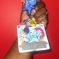 Blue glove syringe reel & badge buddy set