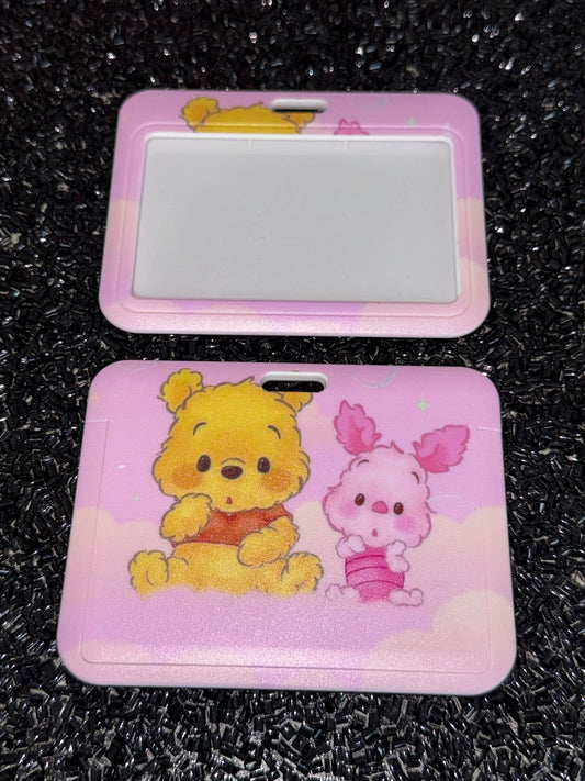 Pooh & piglet Horizontal ID holder