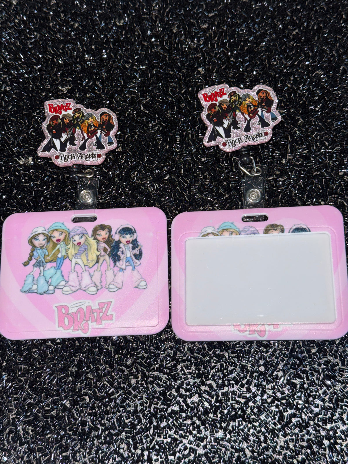 Bratz angels Horizontal ID Holder w/ badge reel