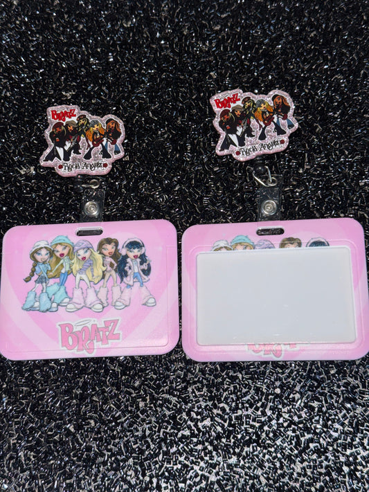 Bratz angels Horizontal ID Holder w/ badge reel