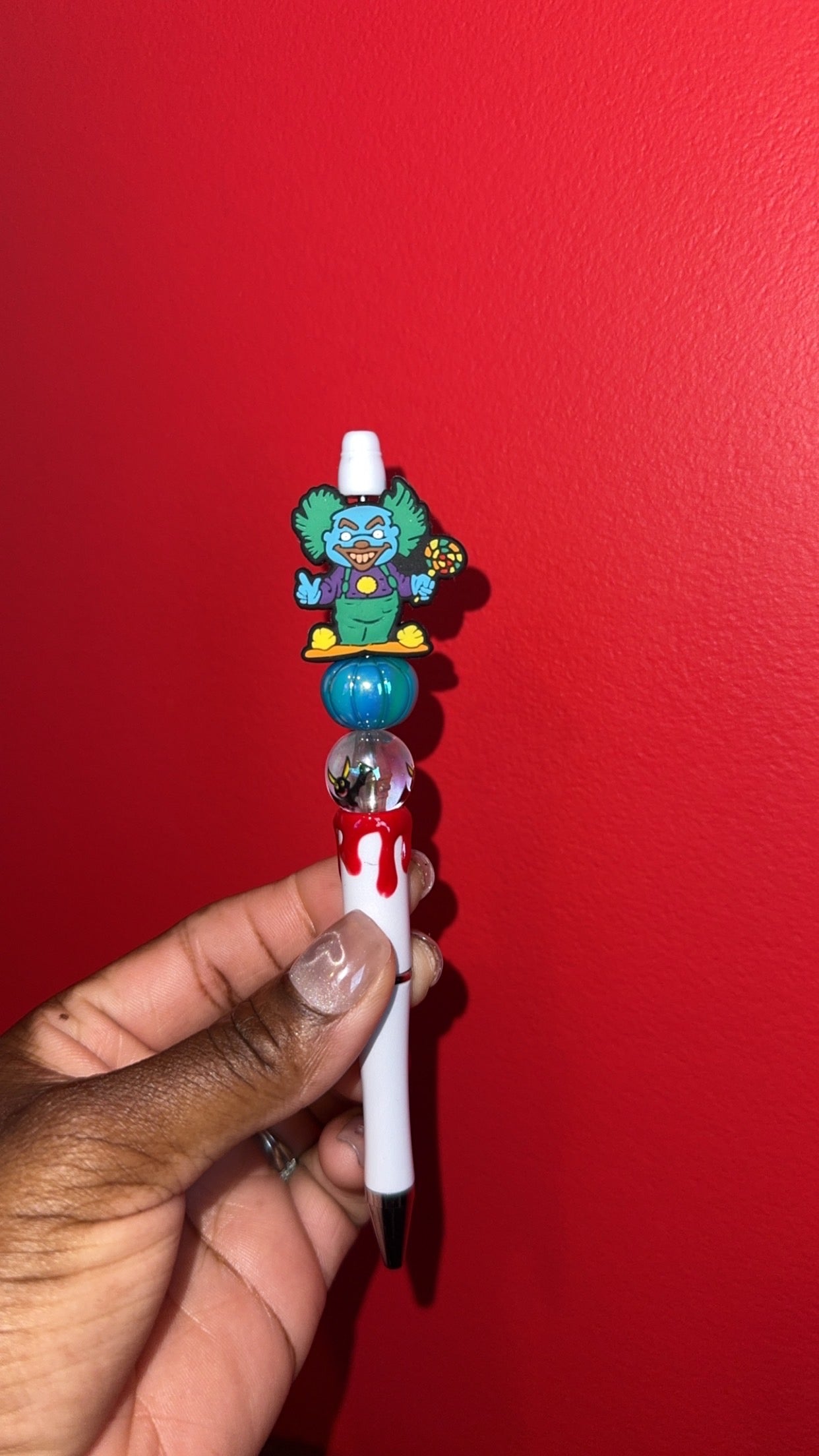 Candy goblin drip pen (pumpkin bead will be a random color)