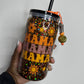 Mama orange & gold floral (slow flow glitter cup)