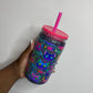Neon cats (slow flow/suspended glitter cup) (Copy)