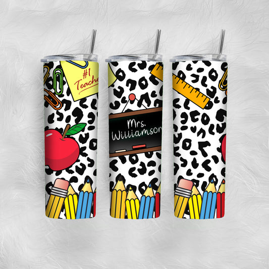 Teacher custom tumbler